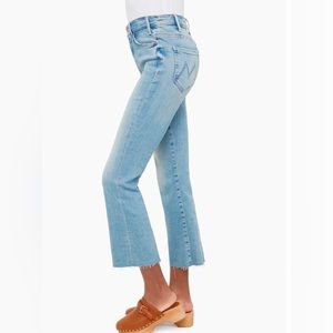 MOTHER The Hustler High Rise Ankle Fray Jean